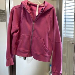 Lululemon Scuba Oversized Full Zip Hoodie. Pink blossom. M/l